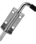 Stainless steel marine drum-spring latch with U-shaped handle for boats