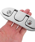 4.5-inch stainless steel folding boat cleat for mooring and tie-downs