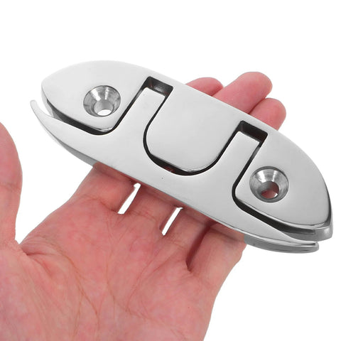 4.5-inch stainless steel folding boat cleat for mooring and tie-downs