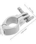 Marine-grade stainless steel jaw slide clamp for boat canopy, hinged bimini clip (2 pcs)
