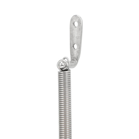 Stainless steel lid-support spring with mounting bracket, 8-1/4in, 10 lb capacity (close-up view)