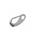 Front view of marine-grade T316 stainless steel gate snap hook, 3-3/4 in long, 1000 lb WLL