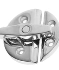 NBZGFD round twist latch, marine-grade stainless steel, mirror finish, for boat hatches and doors (front view)