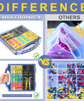 Comparison of Haisstronica Marine Grade Heat Shrink Wire Connectors Kit vs others with organized and disorganized tools.