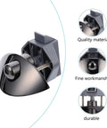 Ciieeo zinc-alloy button lock for cabinet/drawer; press-release mechanism; gunmetal finish; wardrobe