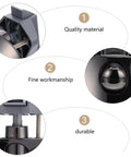 Ciieeo zinc alloy cabinet/drawer lock with press-release mechanism, gunmetal finish for wardrobe