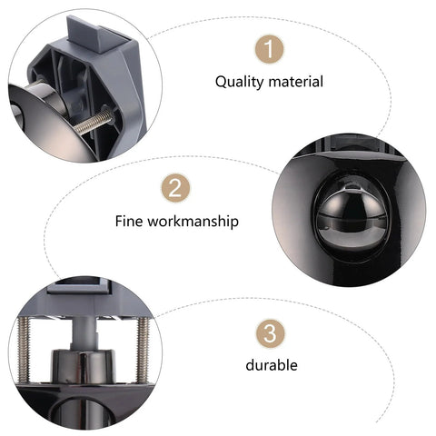 Ciieeo zinc alloy cabinet/drawer lock with press-release mechanism, gunmetal finish for wardrobe