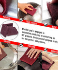 Various uses of Maroon General Purpose Scrub Pad 6x9 Inches 20 Pack for paint prep and scuffing on metal surfaces.