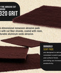 Maroon General Purpose Scuff Pads 6x9 Inch Box Of 10 For Surface Prep Primer, flexible nonwoven pads with very fine abrasive cut