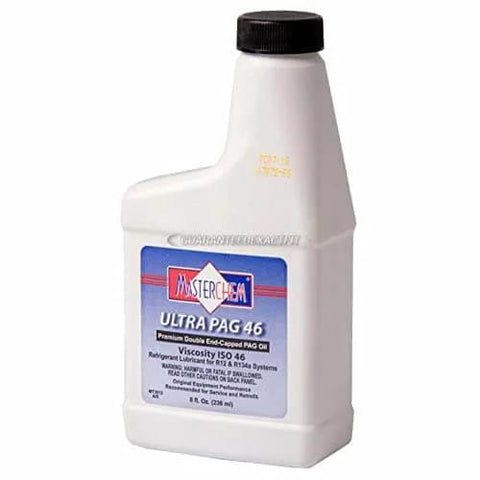 Air Conditioning Compressor And Repair Kit For Honda CRV 2007 2008 2009 2010 2011 shown with PAG oil bottle
