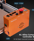 AL-Alloy compact controller box for Masuter Pro 3 Axis CNC Router Machine for wood engraving and milling, featuring e-stop and power.