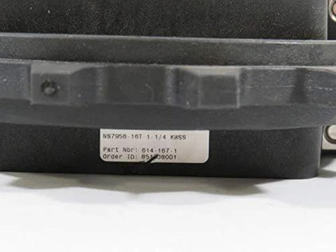 Close-up of the One And A Quarter Inch Round Shaft Ready Bore Molded Split MatTop Sprocket With 16 Teeth For 7950 Series label