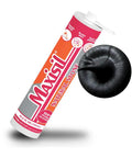 Natural Stone Silicone Sealant Matte Anthracite N31 Neutral Cure For Indoors Or Outdoors with product tube and black sealant