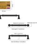 10 Pack Matte Black Cabinet Pulls With 5 Inch Center to Center Hole Spacing Heavy Duty Solid Zinc Alloy Construction dimensions