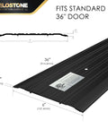6" W x 1/4" H x 36" L - Commercial Aluminum Door Threshold(Matte Black Anodized)- Door Saddle- ADA accessible Barrier Free- Fire Rated- Door Thresholds for Exterior Doors, B304A