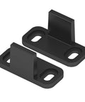 4 Pieces Barn Door Floor Guide Set For Sliding Closet Doors POM Plastic Bottom Track Guide Wall Mounted Adjustable Matte Black