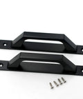 Sliding Barn Door Handle For Wooden Doors 19.6 Cm Long, Antique Two-Piece Door Pull In Matte Black Finish, Carbon Steel Construction
