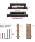Square Solid Cabinet Handles 3 Inch 76mm Screw Spacing Matte Black Pulls 10 Pack Zinc Alloy Durable Furniture Hardware dimensions