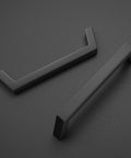 Ten Pack 5 Inch Matte Black Cabinet Handles Square Flat Modern Pulls For Kitchen Cabinets And Drawer Fronts 5 Inch Center To Center
