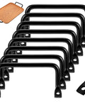 8 Pack Matte Black Cutting Board And Cabinet Hardware Handles Pulls For Drawers Sliding Doors Serving Trays And Fruit Trays