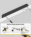 10 Pack 5 Inch Matte Black Cabinet Handles Drawer Pulls for Cabinets and Cupboards Modern Edge Pulls installation instructions