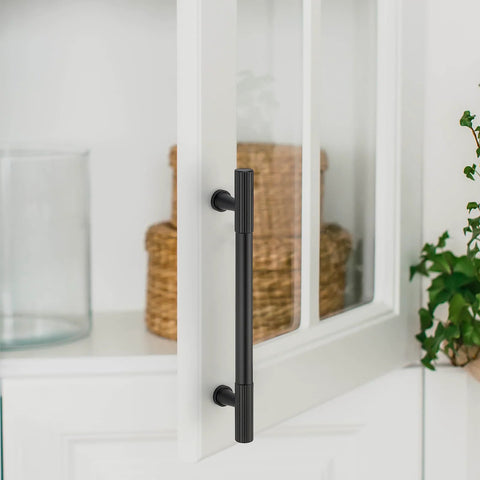 12 Pack Matte Black Cabinet Pulls 5 Inch Center To Center Handles For Cabinets And Dressers Durable Metal Kitchen Drawer Pulls