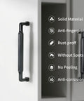 10 Pack Matte Black Cabinet Pulls With 5 Inch Center To Center Measurement Solid Zinc Alloy Drawer Handles For Kitchen Cabinets And Drawers