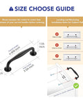 Installation guide for 10 Pack Matte Black 3-3/4 Inch Kitchen Cabinet Handles Solid Zinc Alloy Cupboard And Drawer Pulls