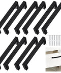 Matte Black Cabinet Pulls 5.5 Inch 140mm Stainless Steel Handles Set Of 10 For Kitchen Cabinets And Drawers Cupboard Hardware Dresser Pulls