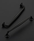 Five Pack Six And A Quarter Inch Matte Black Kitchen Cabinet Pulls Made From Solid Zinc Alloy Cupboard And Drawer Handles