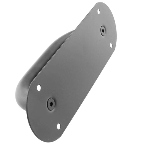 Front view of Two Pack Door Handle Pull Plate Stainless Steel Heavy Duty Barn Door Pull Handle For Sliding Barn Door Kitchen Cabinet Matte Black 7.8 Inch By 2.5 Inch Ideal For Residential And Commercial Use With Minimalist Aesthetic Durable Rust Resistant Hardware