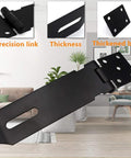 4 Inch Stainless Steel Door Hasp Padlock Latch Kit showcasing matte black finish and extra thick design for secure doors and gates