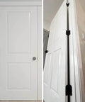 30 Pack Rounded Matte Black Door Hinges 3.5 Inch 5/8" Radius Interior 3 1/2" Flat Iron Bifold Residential Standard Bedroom Indoor for Doors 3 ½"