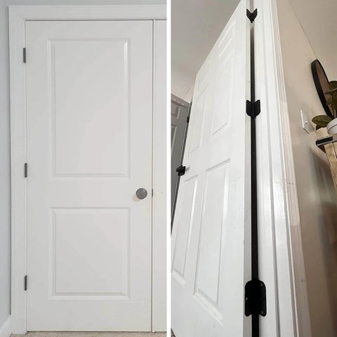 30 Pack Rounded Matte Black Door Hinges 3.5 Inch 5/8" Radius Interior 3 1/2" Flat Iron Bifold Residential Standard Bedroom Indoor for Doors 3 ½"