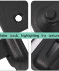 Close-up view of textured matte black 90 Degree Door Latch For Sliding Doors And Screen Doors Upgraded Size 46 X 25 X 65mm