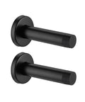 Door Stopper Black, 304 Stainless Steel Thicken 1mm Sound Dampening Door Stop Bumper Wall Protetor 2 Pack, Matte Black