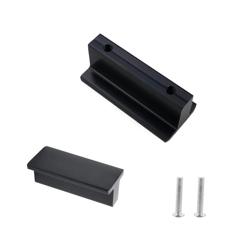 Matte Black Drawer Pulls 10 Pack 1.89 Inch T Shaped Cabinet Knobs for furniture with screws