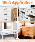 Furniture with 8 Pack Matte Black Cutting Board And Cabinet Hardware Handles Pulls on drawers and cabinets