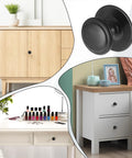 8 Pack Matte Black Self Adhesive Cabinet Knobs Set Stainless Steel Drawer Pulls No Drill Peel And Stick For Glass Cabinets