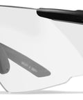 Matte Black Frames Shooting Glasses With ANSI Z87 Safety And Changeable Lenses, side view with clear lens