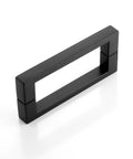 Shower Door Pull Handle For Glass Doors Matte Black 6 Inch Durable Stainless Steel Construction With Secure Comfortable Grip