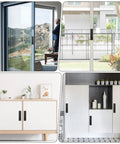 Matte Black 6 Inch Rectangular Recessed Sliding Door Pulls 2 Pack for barn doors, cabinets, and drawers shown in modern homes