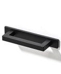 Square Solid Cabinet Handles 3 Inch 76mm Screw Spacing Matte Black Pulls 10 Pack Zinc Alloy Durable Furniture Hardware For Kitchen Cabinets