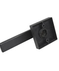Matte Black Square Dummy Door Levers 4 Pack For French Doors And Closet Hardware Non Turning Exposed Screws Heavy Duty Zinc Alloy
