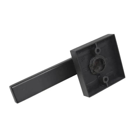 Matte Black Square Dummy Door Levers 4 Pack For French Doors And Closet Hardware Non Turning Exposed Screws Heavy Duty Zinc Alloy