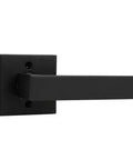 Matte Black Square Dummy Door Levers 4 Pack For French Doors And Closet Hardware Non Turning Exposed Screws Heavy Duty Zinc Alloy