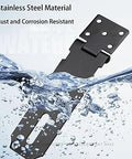 4 Inch Stainless Steel Door Hasp Padlock Latch Kit in matte black, rust and corrosion resistant, underwater view