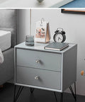 Close-up view of matte gray cabinet knob on drawer, featuring 5 Pack Matte Gray Cabinet Knobs 0.94 Inch Diameter Zinc Alloy Round Ball Drawer Pulls With Screws