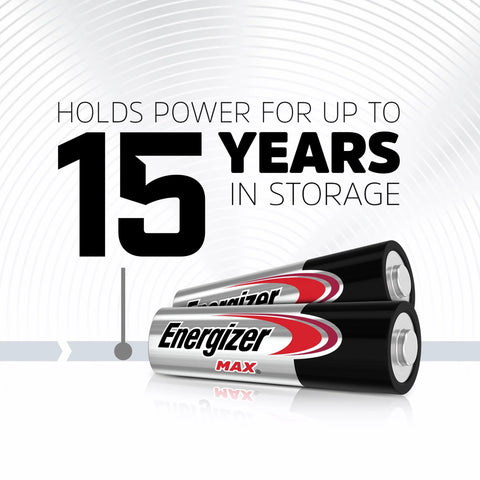 Max Alkaline AA Batteries 24 Pack Long Lasting Power For Devices with 15 years storage life