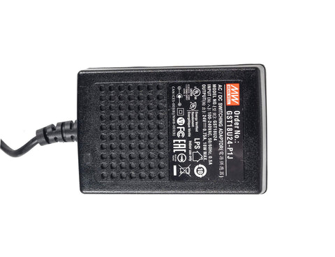 Mean Well Industrial Power Adapter for Two Stack LED Andon Tower Signal Light For Industrial Workstations With Red And Green Status Indicators ABB Selector Switch Mean Well Industrial Power Adapter 6 Foot And 16 Foot Extension Cords IP65 Rated Plug And Play By Andont